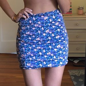 Free People Floral Bodycon Skirt